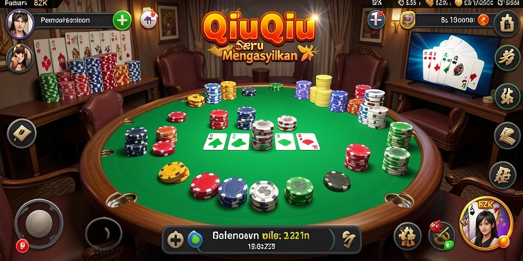 Tampilan gameplay QiuQiu yang seru di 8ZK.