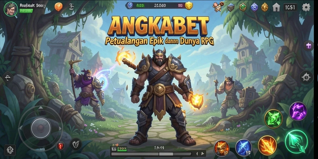 Tampilan utama gameplay RPG yang menakjubkan dan dinamis.