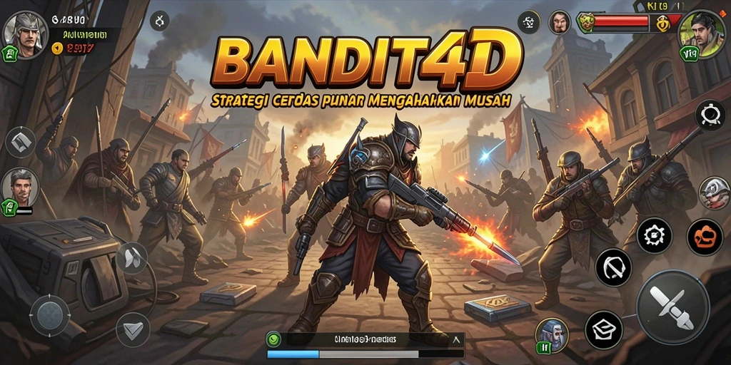 Tampilan gameplay BANDIT4D yang penuh strategi dan aksi.