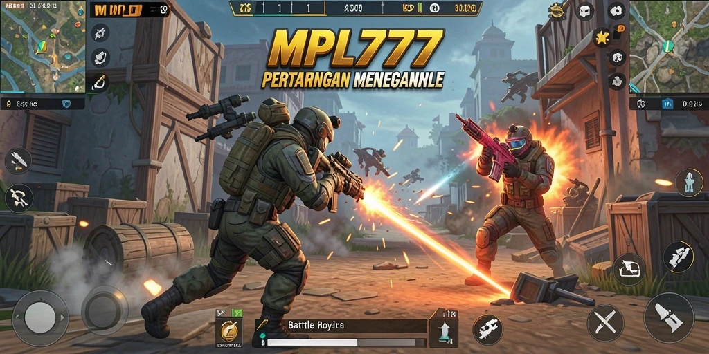 Tampilan seru gameplay Battle Royale di MPL777.