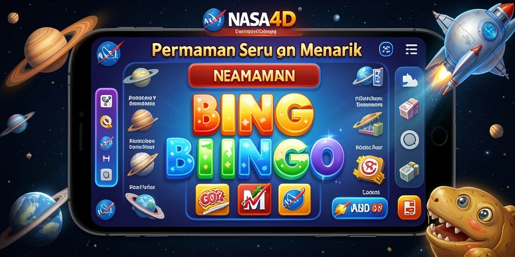 Tampilan gameplay seru di NASA4D dengan peserta Bingo aktif.