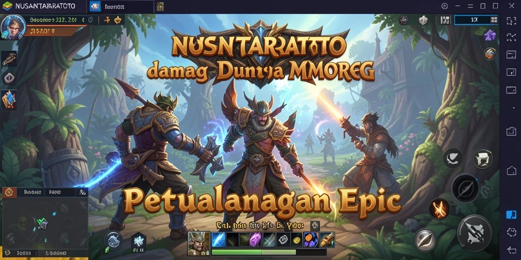 Screenshot gameplay NUSANTARATOTO menampilkan aksi seru dalam petualangan MMORPG.