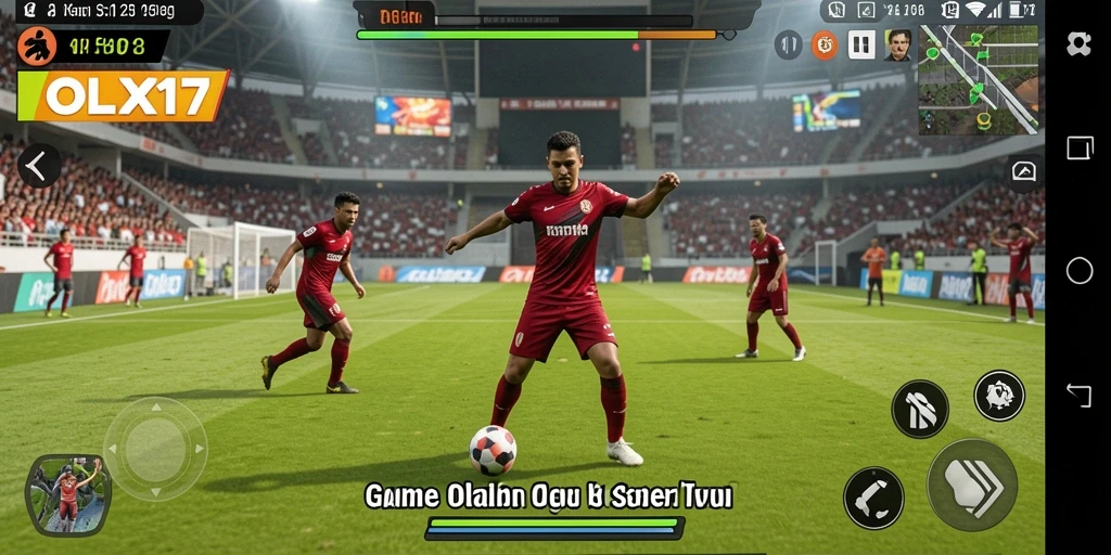 Tampilan screenshot OLX17 menunjukkan aksi seru dalam permainan olahraga.