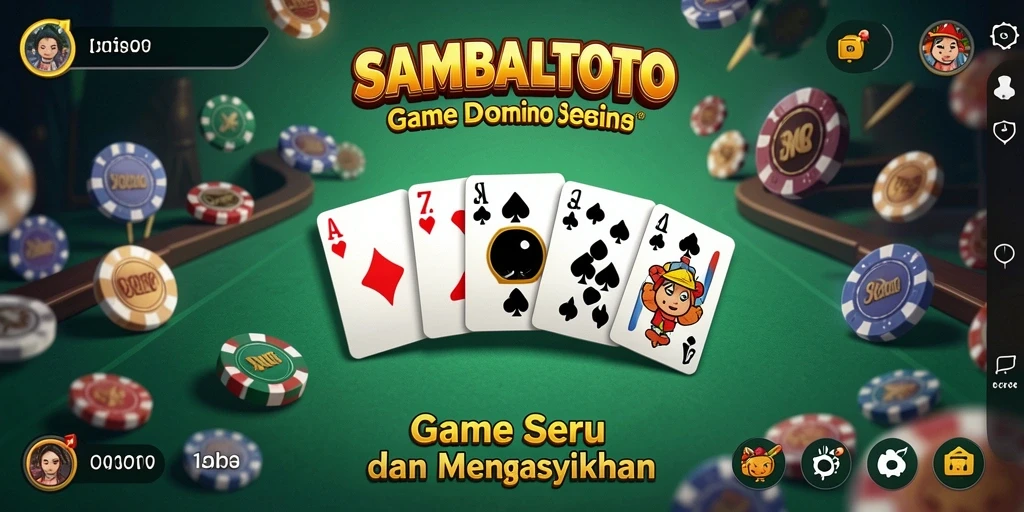 Screenshot utama SAMBALTOTO menampilkan gameplay Domino yang menarik.