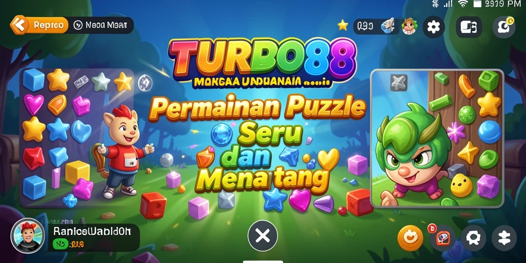 Screenshot dari gameplay TURBO88 yang menampilkan tantangan Puzzle yang menarik.