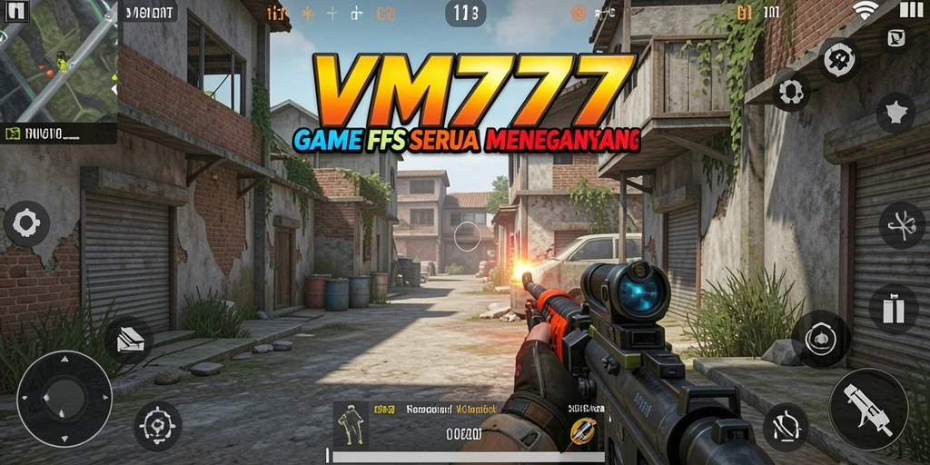 Screenshot gameplay <strong>VM777</strong> menampilkan aksi tembak-menembak yang seru dan intens.